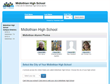 Tablet Screenshot of midlothianhighschool.net